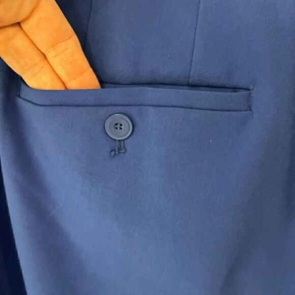 Lane Bryant Royal Blue Dress Pants. Flat front. Size 16 Long - Picture 5 of 6